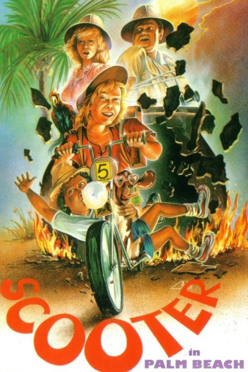 Scooter in Palm Beach Poster