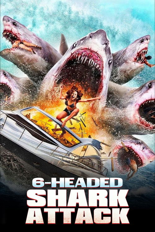 6-Headed Shark Attack Poster