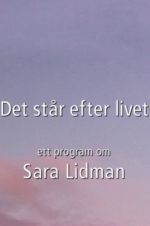 Det står efter livet Poster