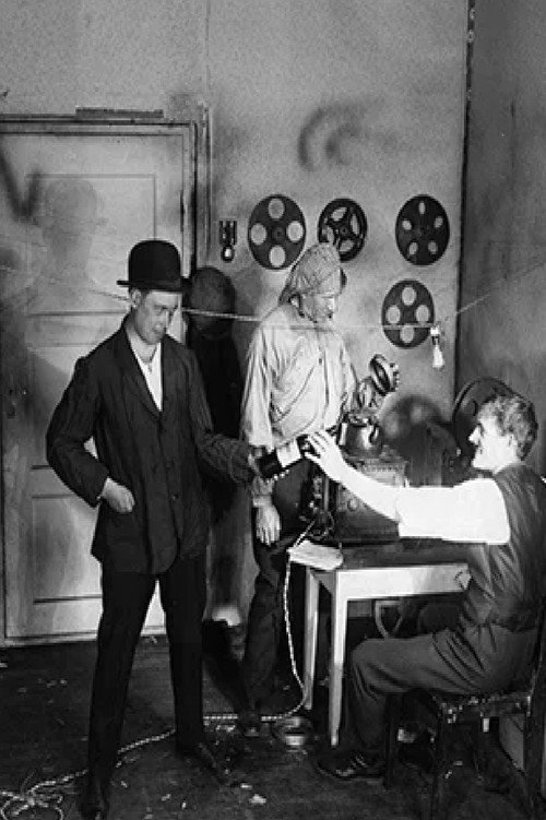 A Movie Theatre Before and Now Poster