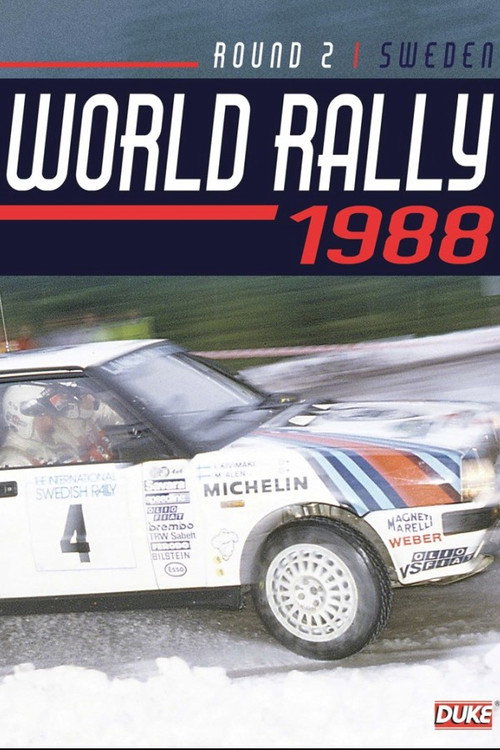 Rally Sweden 1988 Poster