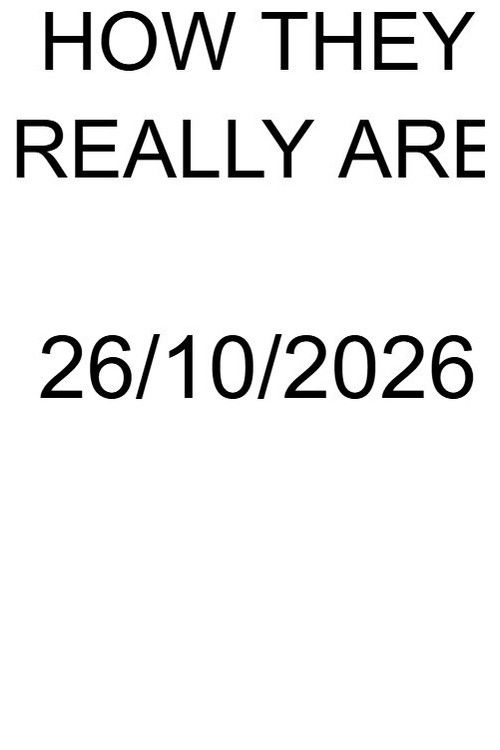 How They Really Are Poster