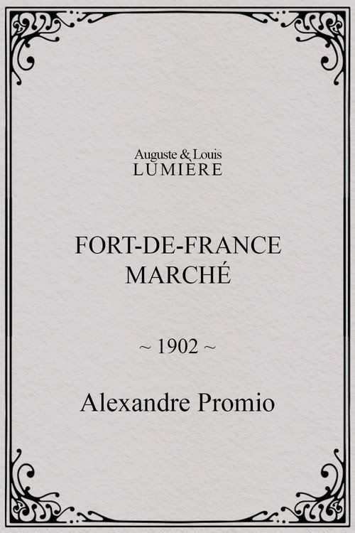 Fort-de-France : marché Poster