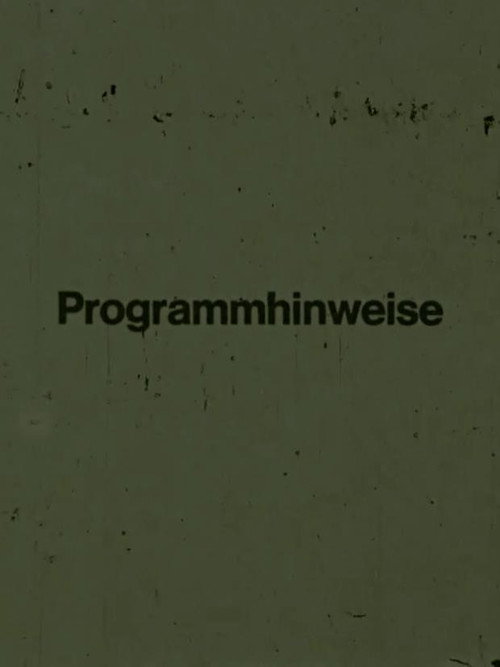 Programmhinweise Poster