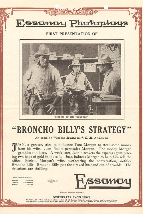Broncho Billy's Strategy Poster