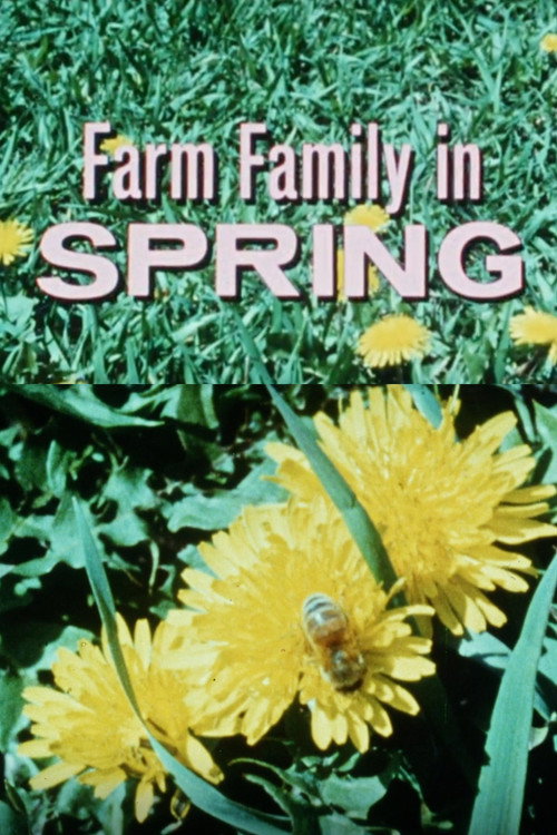 Farm Family In Spring Poster