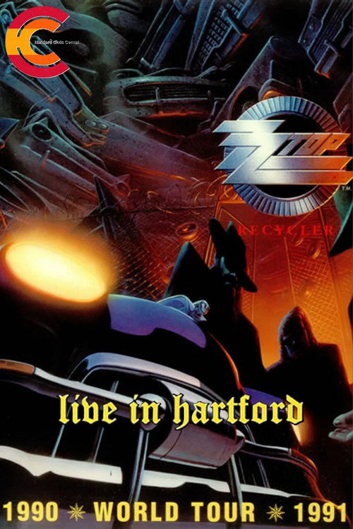 ZZ Top: Live in Hartford 1991 Poster
