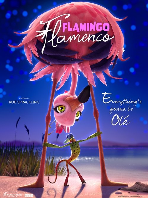 Flamingo Flamenco Poster