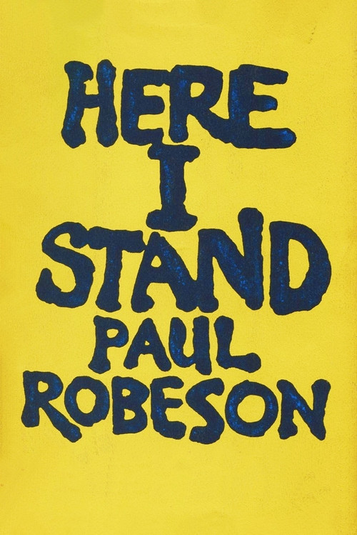 Paul Robeson: Here I Stand Poster