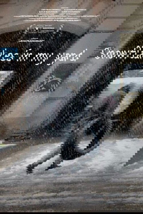 Snowflakes in my Yard Poster