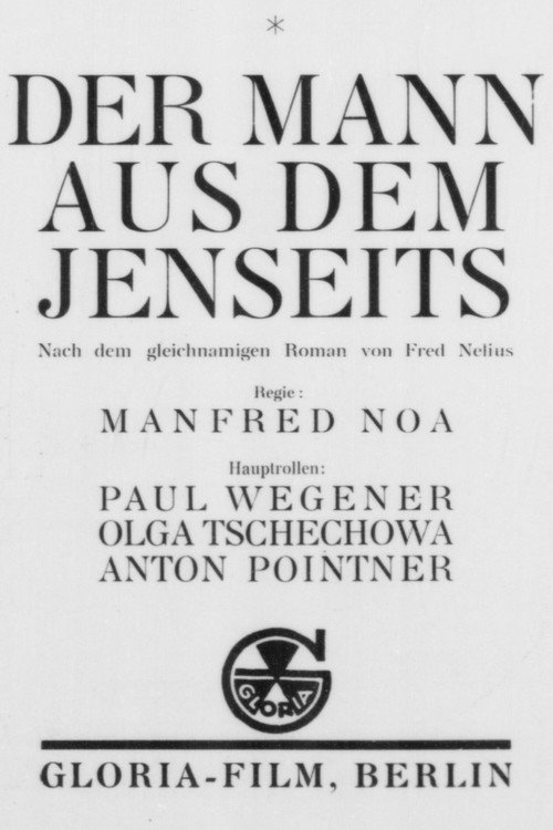Der Mann aus dem Jenseits Poster