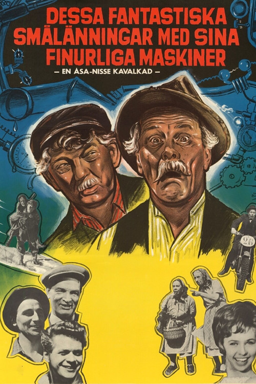 Dessa fantastiska smålänningar med sina finurliga maskiner Poster