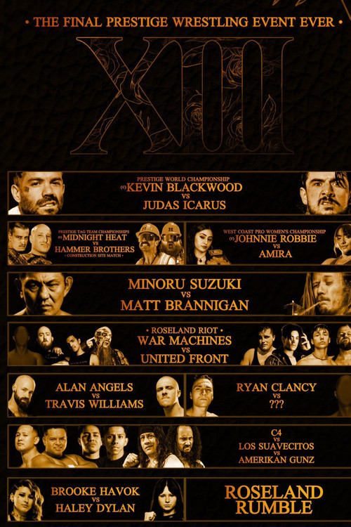 Prestiege Wrestling Roseland XIII Poster