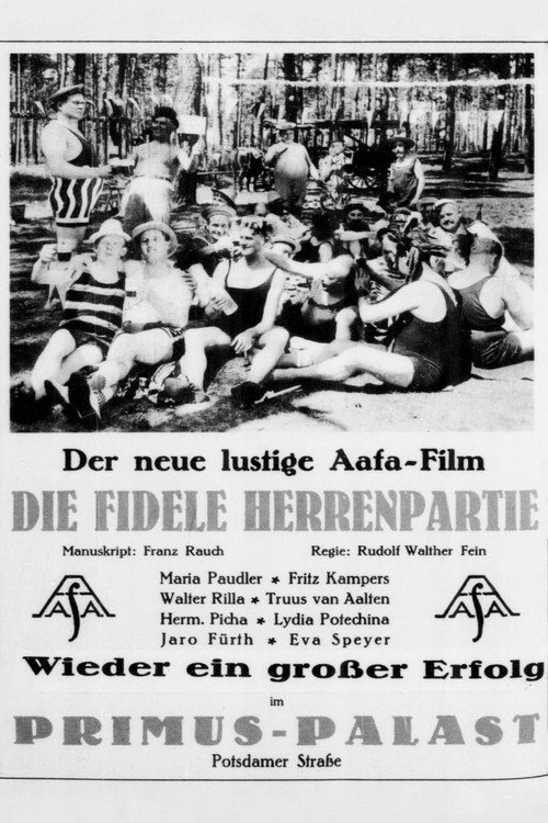 Die fidele Herrenpartie Poster