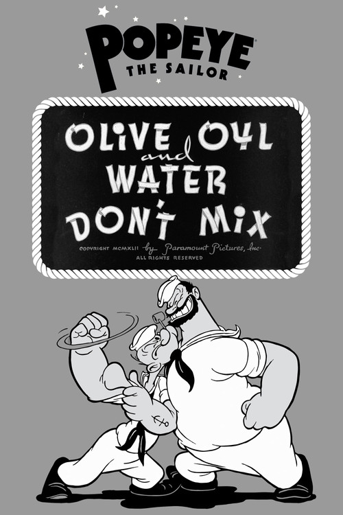 Olive Oyl and Water Don't Mix Poster
