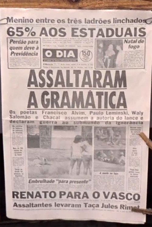 Assaltaram a Gramática Poster