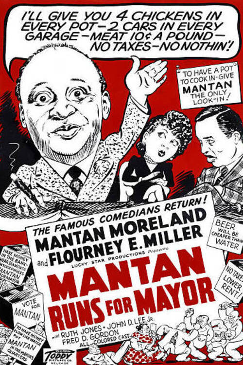 Mantan Runs for Mayor Poster