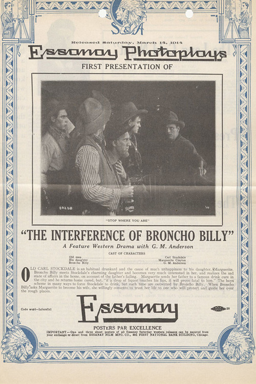 The Inference of Broncho Billy Poster
