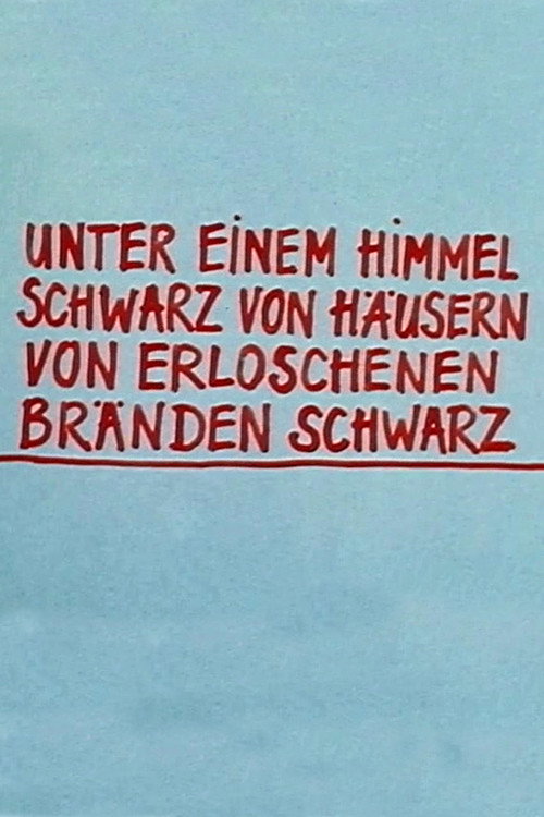 Telekritik: Unter einem Himmel schwarz von Häusern von erloschenen Bränden schwarz Poster