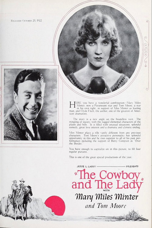 The Cowboy and the Lady Poster