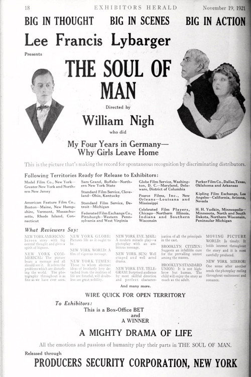 The Soul of Man Poster