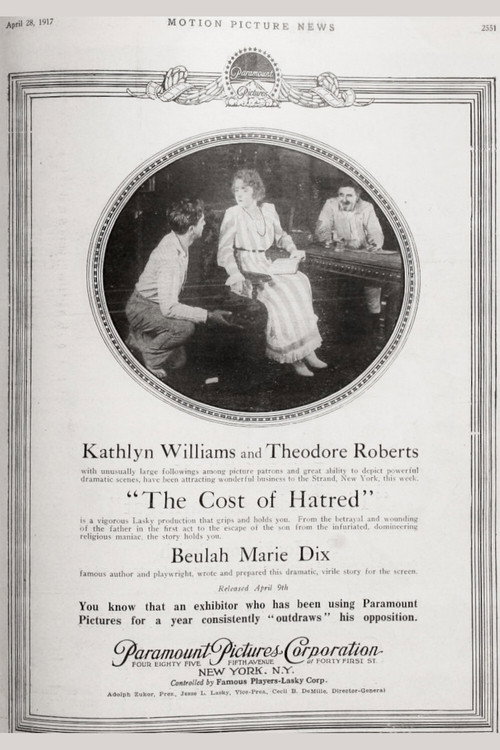 The Cost of Hatred Poster