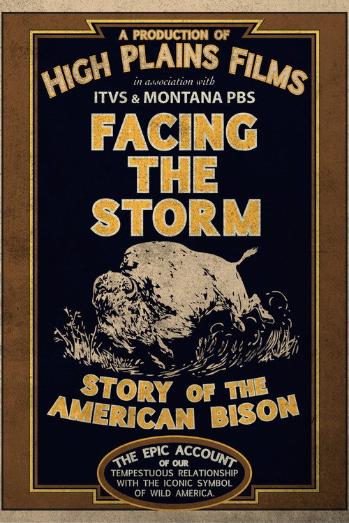 Facing the Storm: Story of the American Bison Poster
