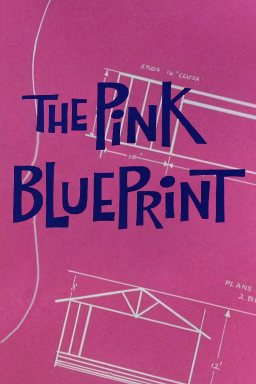 The Pink Blueprint Poster