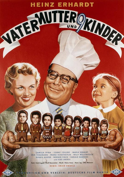 Vater, Mutter und neun Kinder Poster
