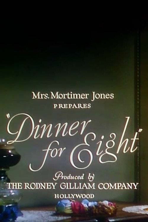 Mrs. Mortimer Jones Prepares "Dinner for Eight" Poster