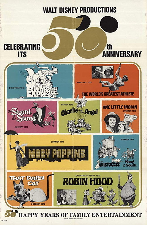 Walt Disney's 50th Anniversary Show Poster