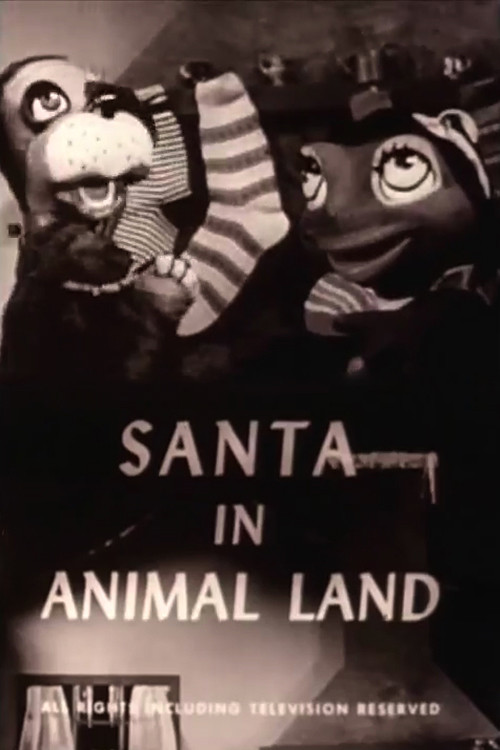 Santa in Animal Land Poster