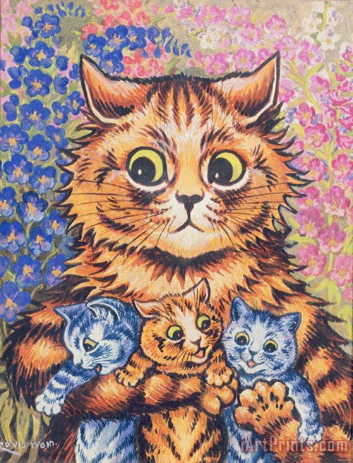 Art Celebrities at Home - Mr Louis Wain Poster