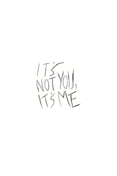 It's Not You, It's Me Poster