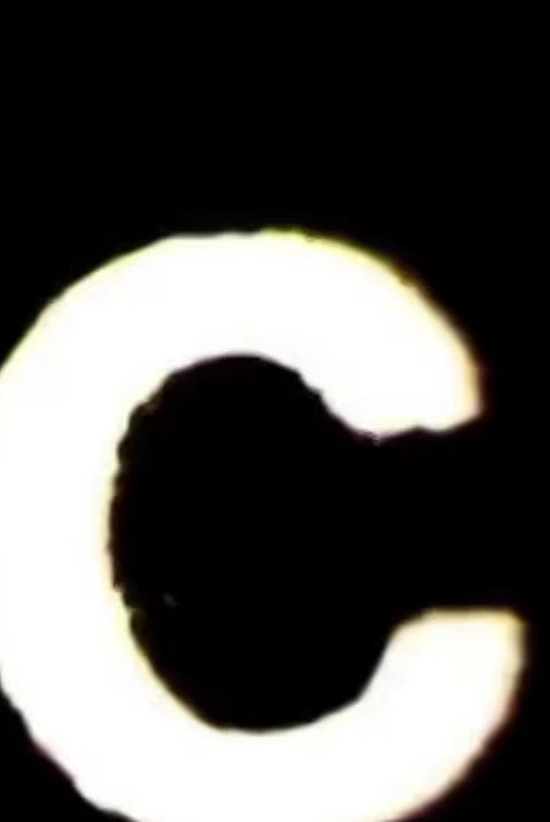 transparent "c" Poster