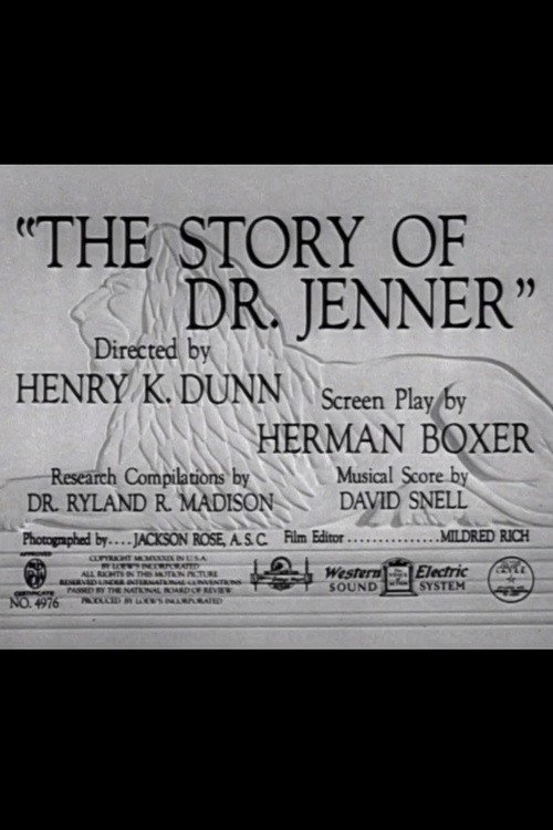The Story of Dr. Jenner Poster