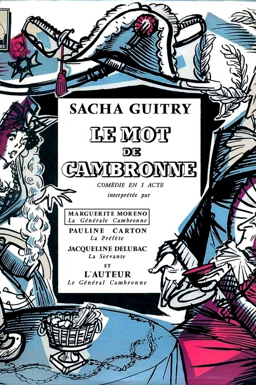 Le Mot de Cambronne Poster