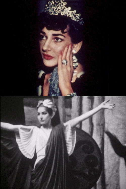 Maria Callas Porträt Poster