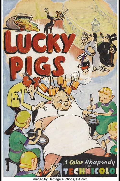 Lucky Pigs Poster