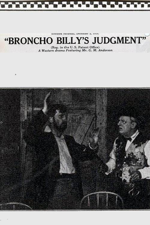 Broncho Billy's Judgment Poster