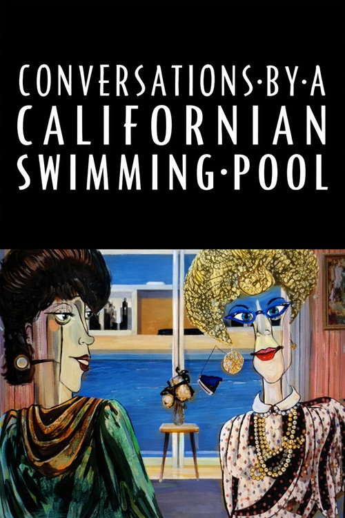 Conversations by a Californian Swimming Pool Poster
