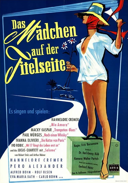 Das Mädchen auf der Titelseite Poster