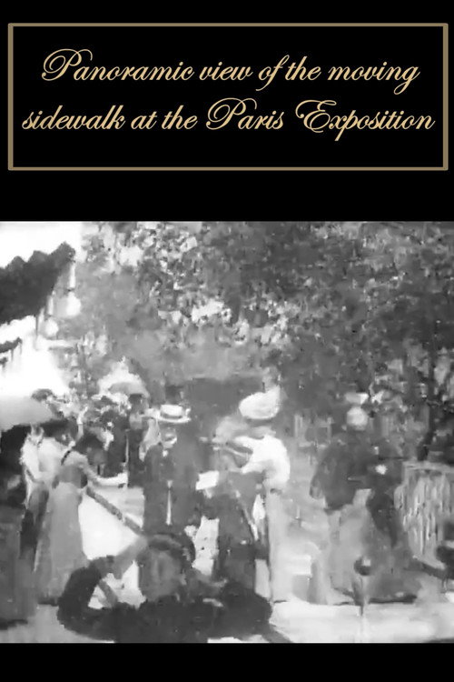 Panoramic View from the Moving Sidewalk at the Paris Exposition Poster