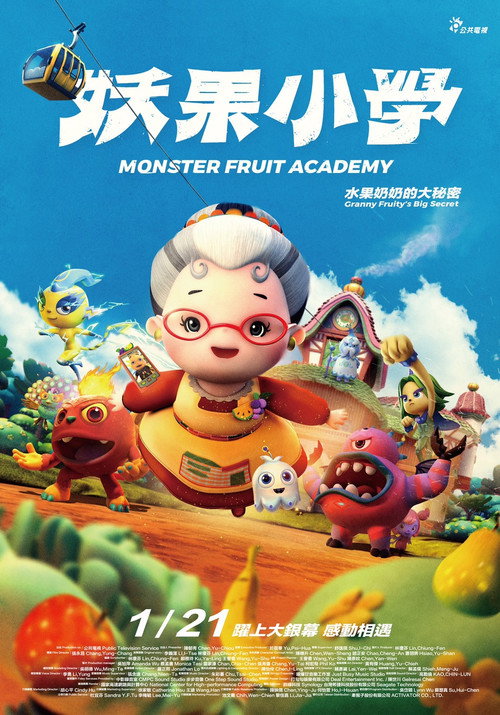 Monster Fruit Academy Poster