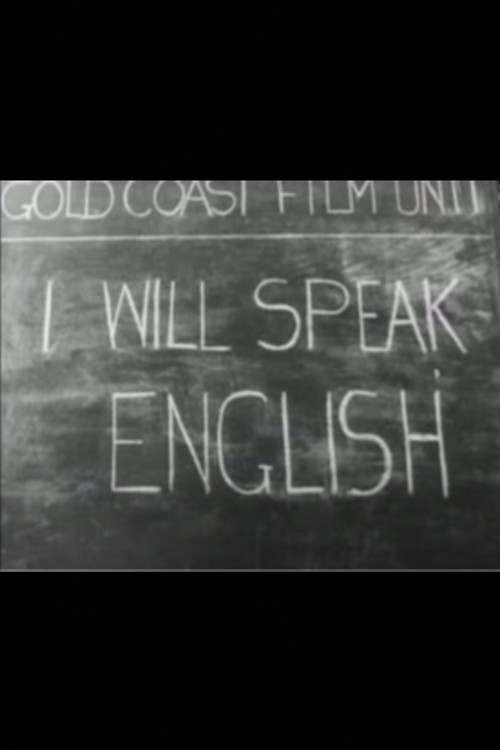 I Will Speak English Poster