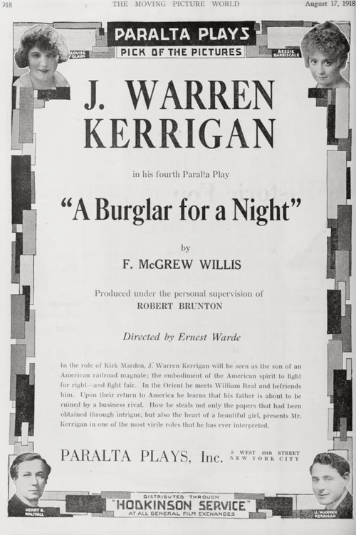 A Burglar for a Night Poster