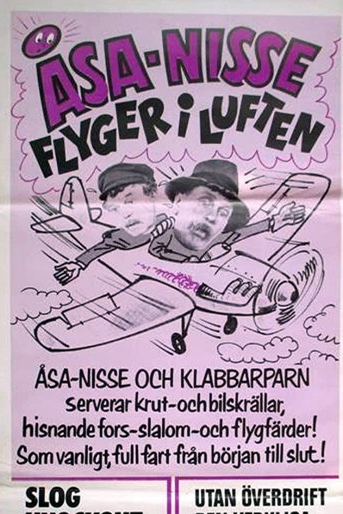 Åsa-Nisse flyger i luften Poster