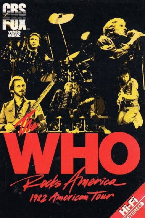 The Who Rocks America 1982 Poster
