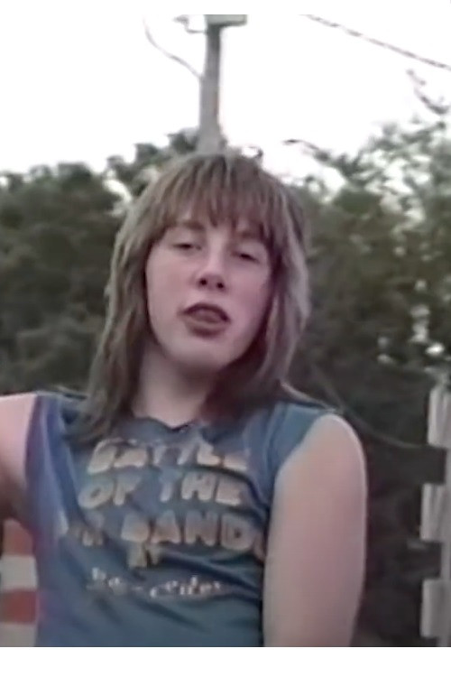 Metalhead Teens in a Record Store Poster