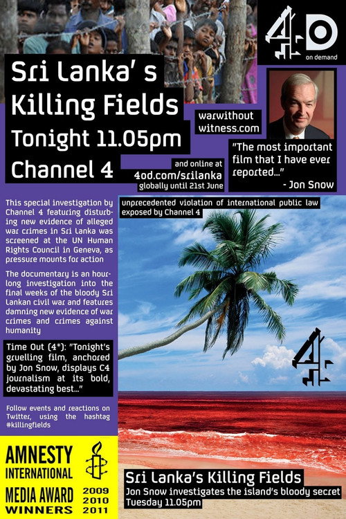 Sri Lanka's Killing Fields Poster